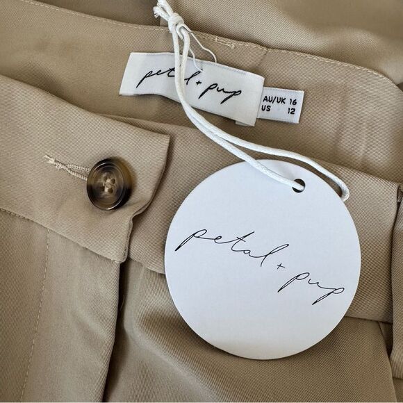 NWT Petal + Pup Lexie Pants in Beige Size 12 - Picture 6 of 7